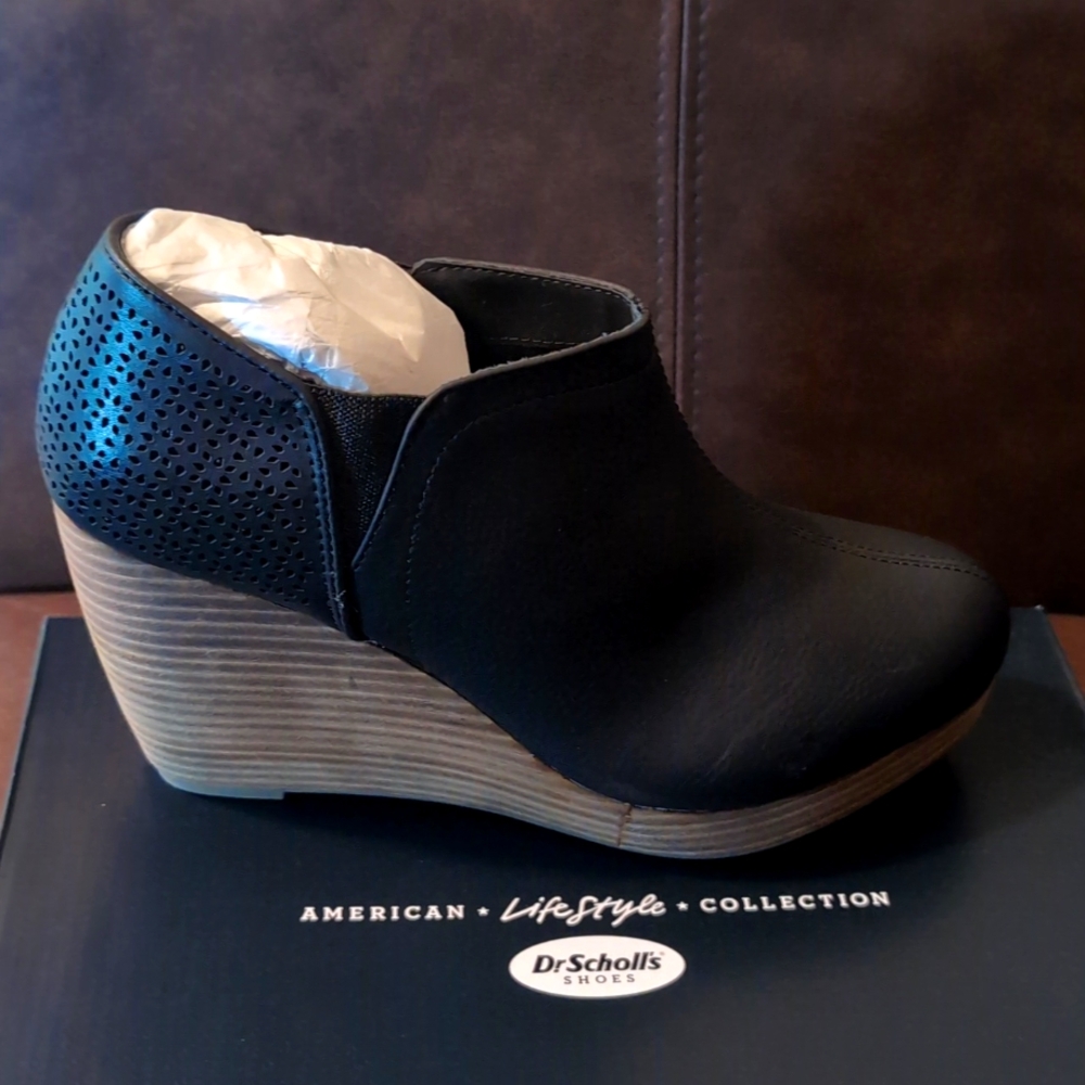 Dr Scholl's Harlow Black Ankle Boots